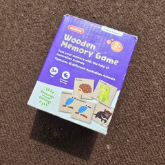 wooden memory game
