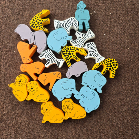 wooden animals assorted