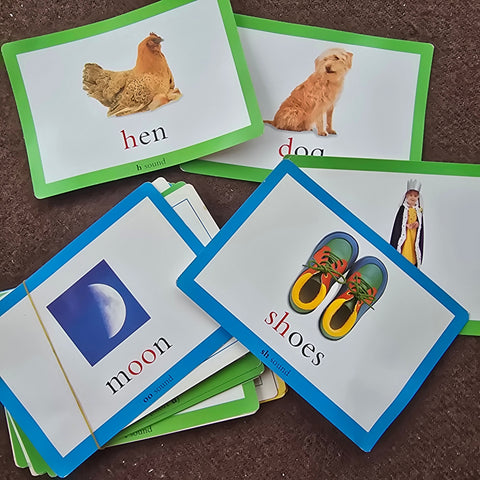 large first words flashcards
