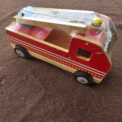 wooden fire egnine large