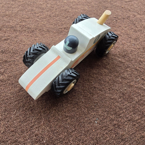 wooden race car