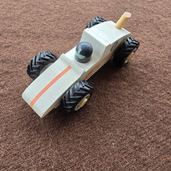 wooden race car