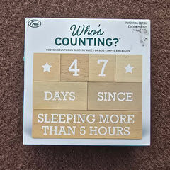 Who's Counting wooden set