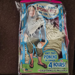 Poncho knitting kit