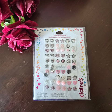claires stick on earrings