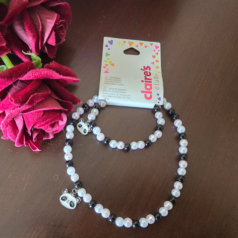 claire's neckalce and bracelet set