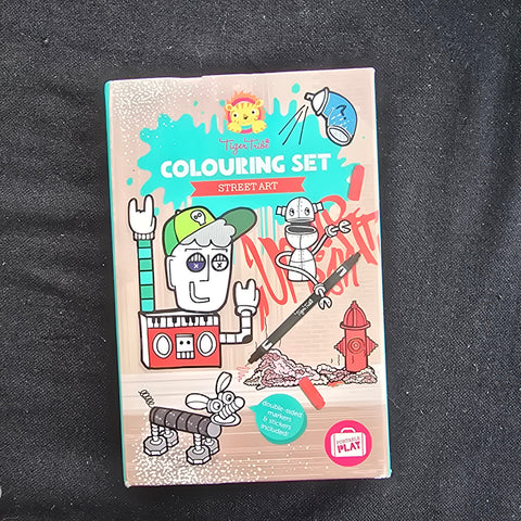 Colouring set: street art
