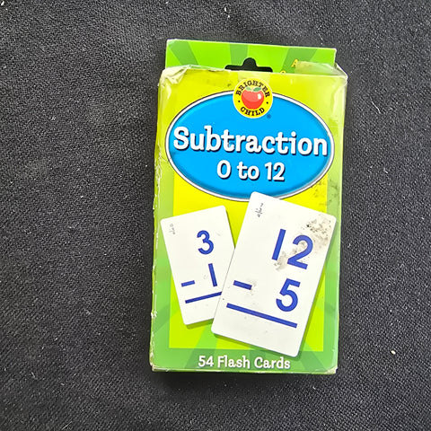 Subtraction Pocket Flash Cards