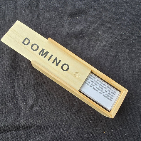 Dominoes In A Wooden Box