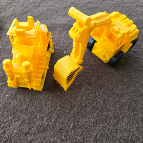 set of 2 construction vehicles