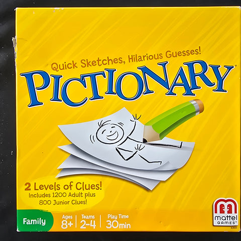 Pictionary set, with adult and junior cards