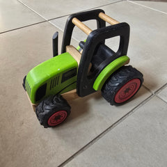 wooden tractor