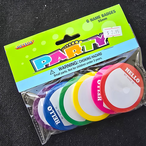 Hello My Name Is badges