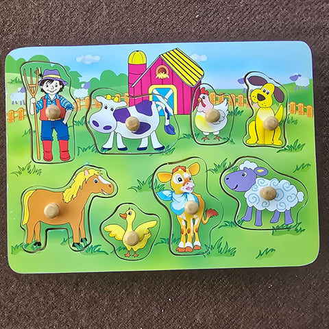 Wooden Farm Inset Puzzle