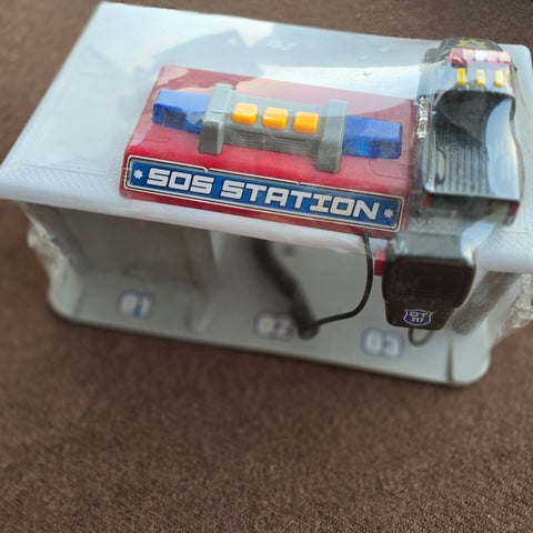 SOS station and car