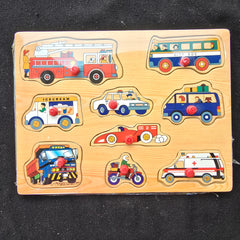 Transport Puzzle, Wooden