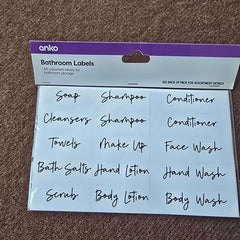 Anko Bathroom Labels – Labels - Toy Chest Pakistan