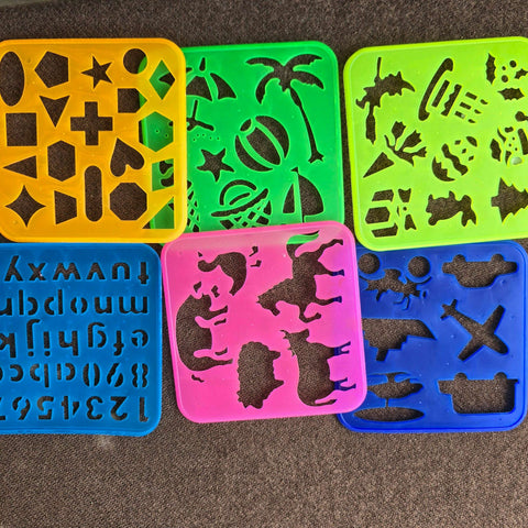 Stencils Set – Drawing and Design Templates