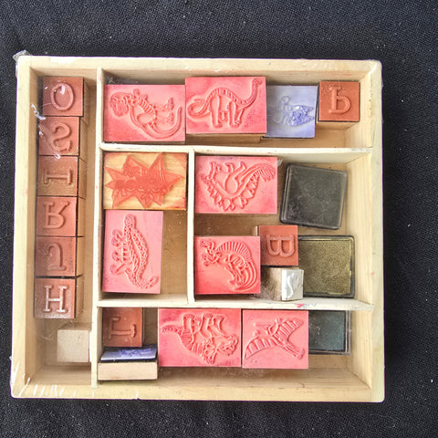 Dinosaur stamp set
