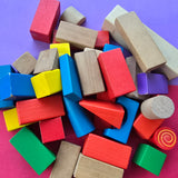 Assorted Wooden Blocks, set of 50