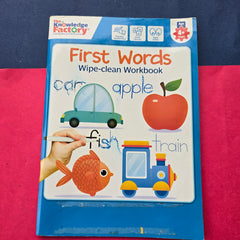 First Words Wipe-Clean Workbook – pre-loved activity kit from Toy Chest Pakistan