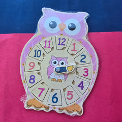 Owl Clock Learning Puzzle – pre-loved educational toy from Toy Chest Pakistan