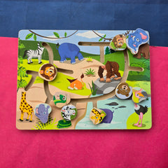 Maze Puzzle, Jungle Animals – pre-loved educational toy from Toy Chest Pakistan