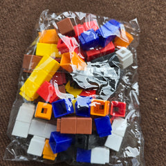 Assorted Cube Building Blocks (Bag)