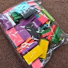 Colourful Wooden Building Blocks Set