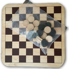 Wooden checkers, boxless - Toy Chest Pakistan