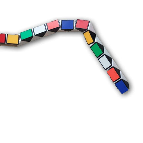 rubiks snake, colourful, small
