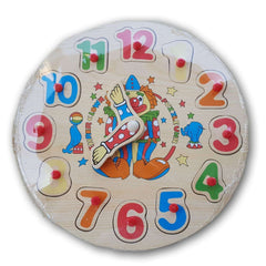 Wooden Clock Puzzle - Toy Chest Pakistan