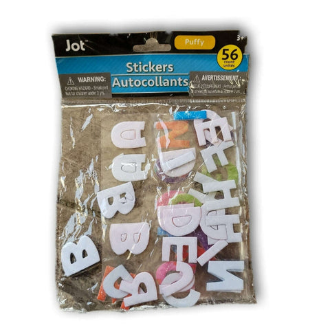 Alphabet Puffy stickers