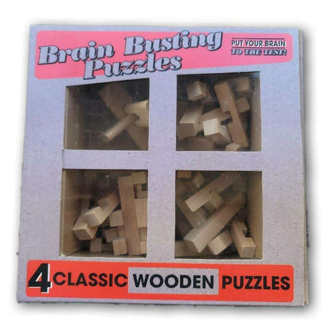 Wooden brain puzzles