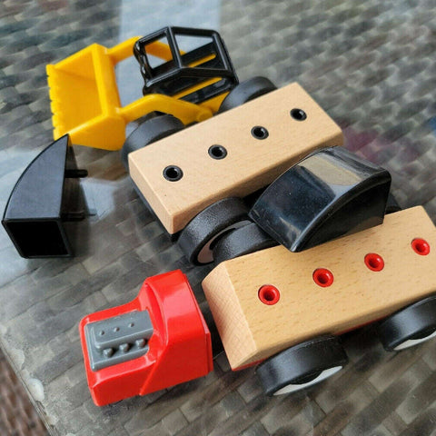 Assmeble your own wooden cars x 2