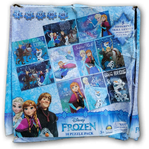 Frozen 10 puzzle pack