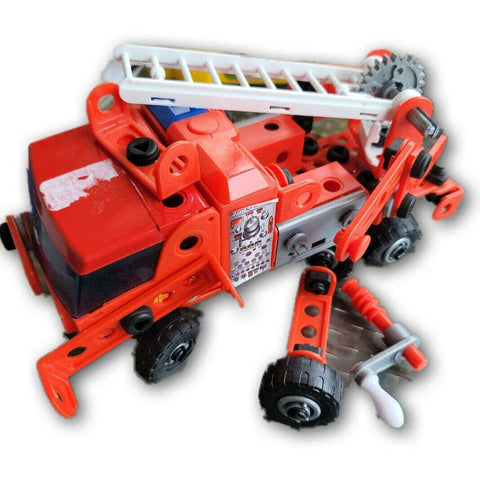Assorted Meccano fire engine