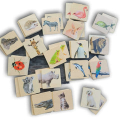 Memory tiles- wooden - Toy Chest Pakistan