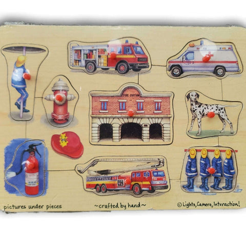 Inset puzzle fire station