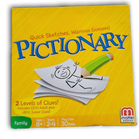 Pictionary (junior and adult cards)