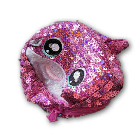 sequined pouch