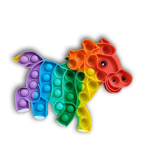 pop it, multicolour, horse