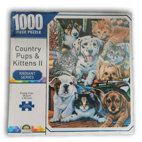 1000pc pups and kittens puzzle NEW