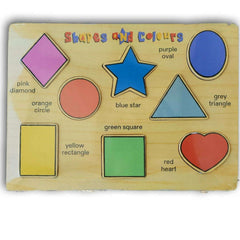 Wooden inset: shapes and colours - Toy Chest Pakistan