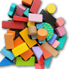 40 pc wooden blocks - Toy Chest Pakistan