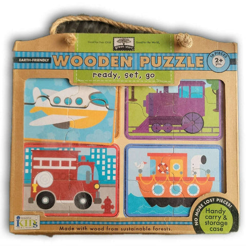 wooden 4 pc jigsaw puzzles