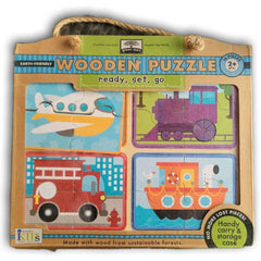 wooden 4 pc jigsaw puzzles - Toy Chest Pakistan