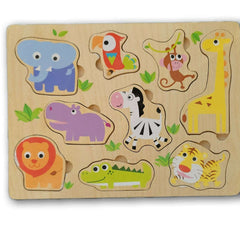 Wooden jungle animal puzzle - Toy Chest Pakistan