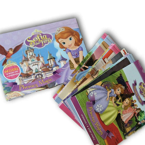 Sofia the First, set of 9 books (1 book less, 2 workbooks not included)