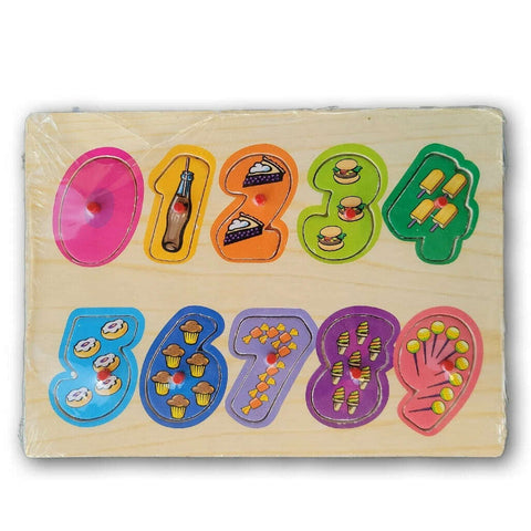 wooden number inset